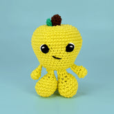 Knitty Critters - Fruit & Veg Heads I Apple Strudel | DIY Amigurumi Crochet Kit